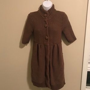 Babydoll Cardigan Sweater Dress